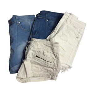 BUNDLE of 4-Women's Shorts (JEANS, SHEIN, AEROPOSTALE), Size XS/S/1 (BB1309B)